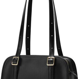 Leather Shoulder Bag Unisex Large Capacity Crossbody Tote Working Travel